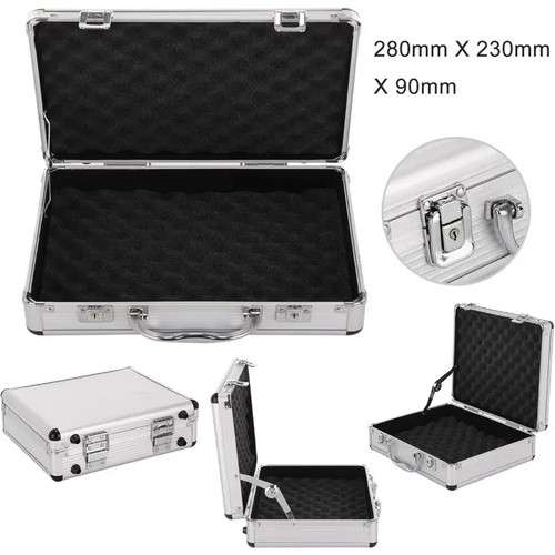 Silver aluminum flight case - silver,