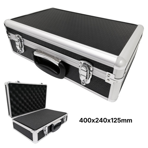 Black flight case with foam - flight,