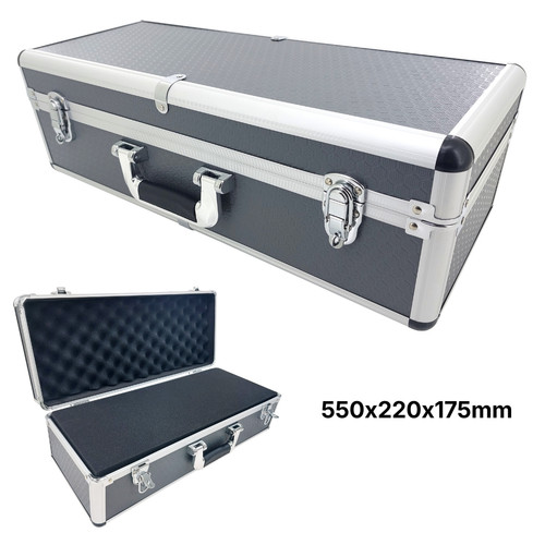 Large grey flight case - large, foam