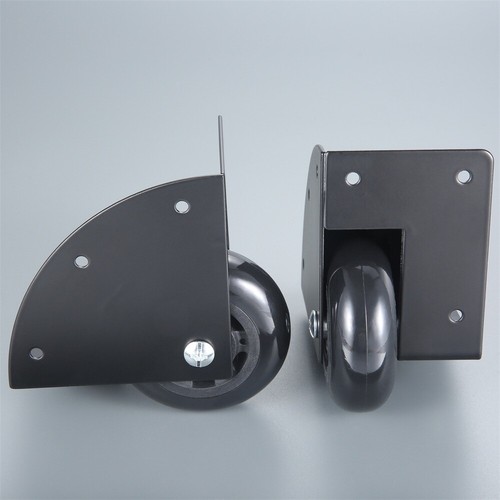 2pcs wheel casters metal black - casters,