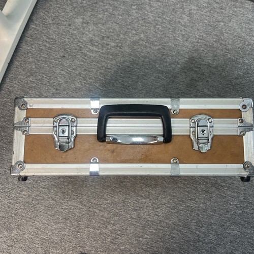 Aluminium flight case 46x34x15 - aluminium,