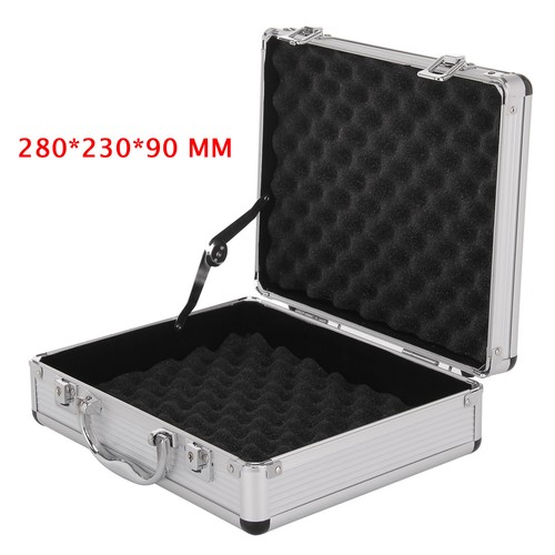Aluminium pistol gun case - aluminium,